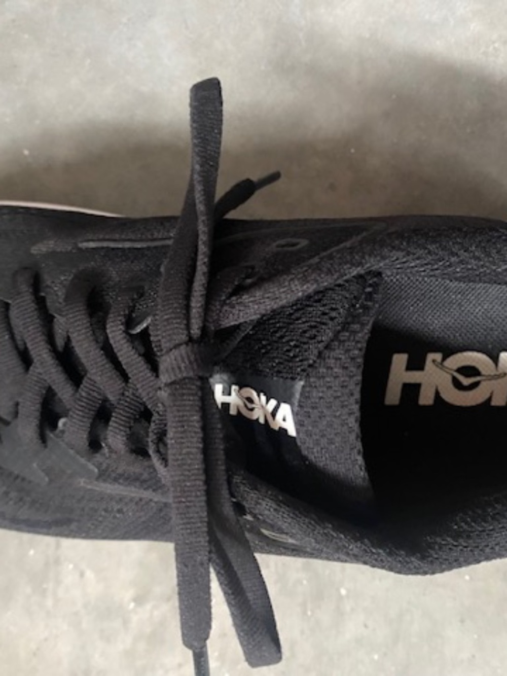 Hoka Black And White Clifton 10 Running Sneakers Size 9 - Picture 5 of 11